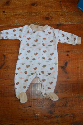 Pyjama velours 1 mois voiture