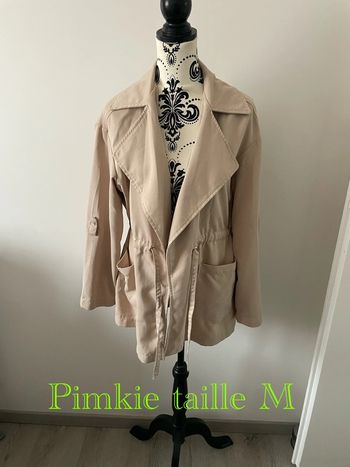 Veste trench oversize à manches longue beige Pimkie taille 38