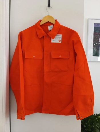 Veste de travail workwear orange vintage