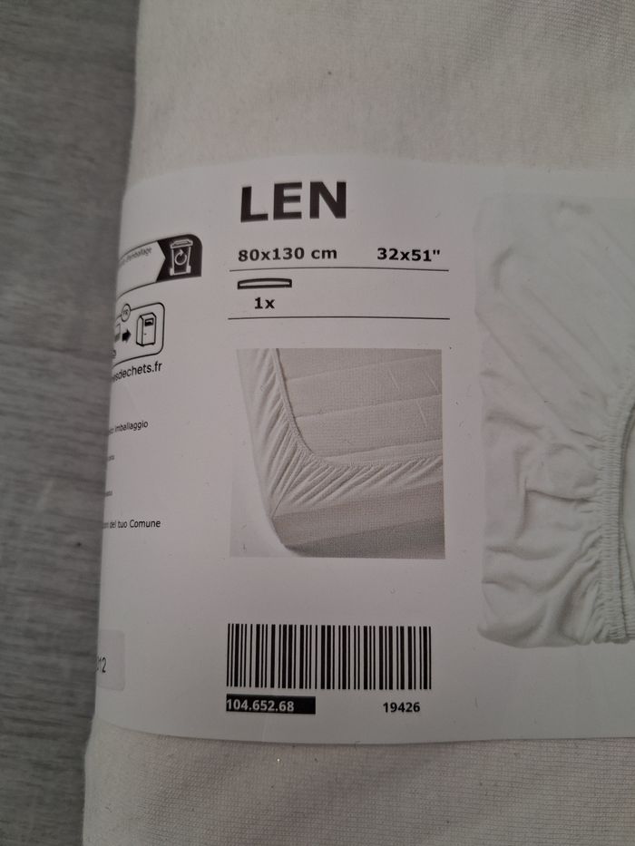 Drap housse neuf 80cm/130 cm - photo numéro 2
