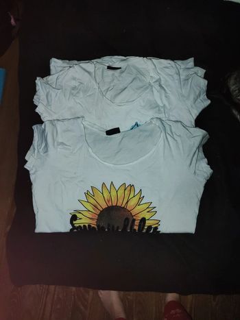 Lot de 2 tee-shirt blanc influx 38/40