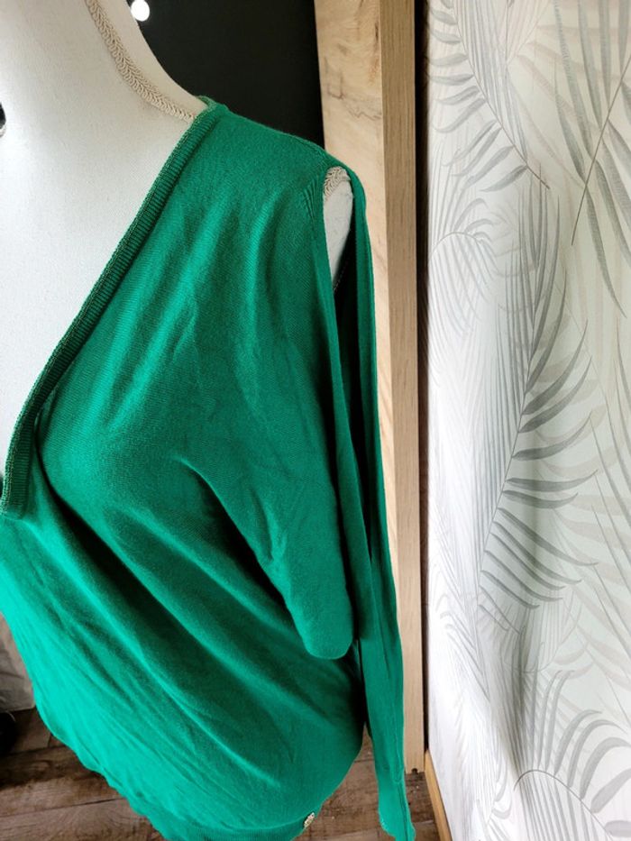 Jolie pull femme taille M vert émeraude - photo numéro 3