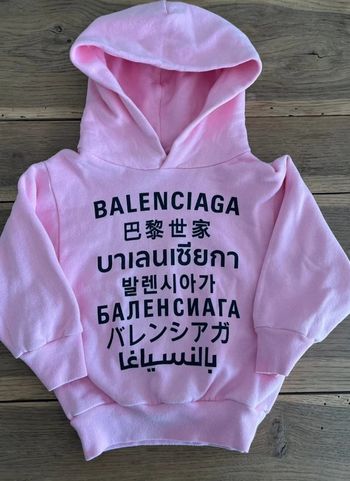Sweat à capuche rose Balenciaga