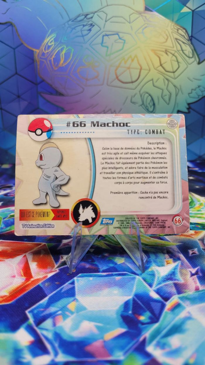 Carte Pokémon Topps n°66 Machoc Series 1 FR - photo numéro 3