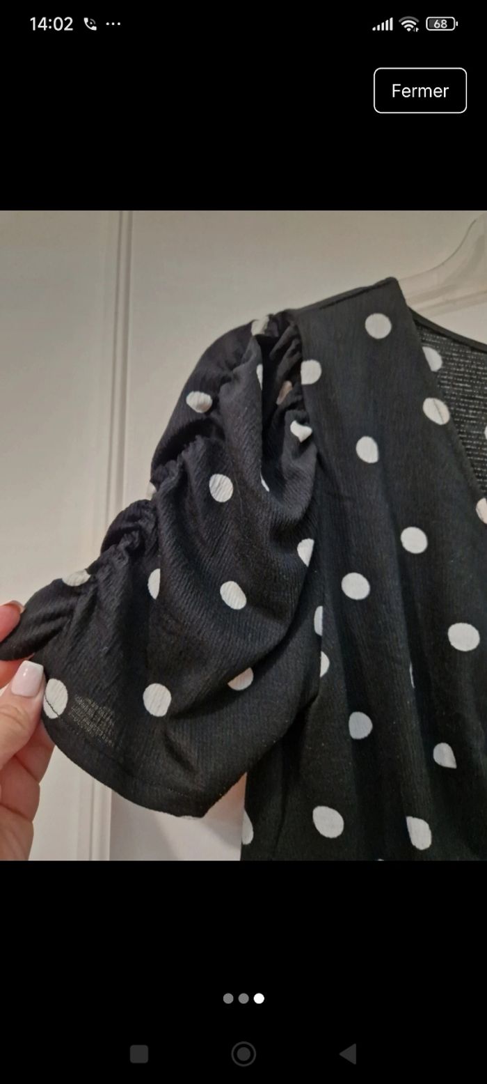 Robe noir a pois - photo numéro 3