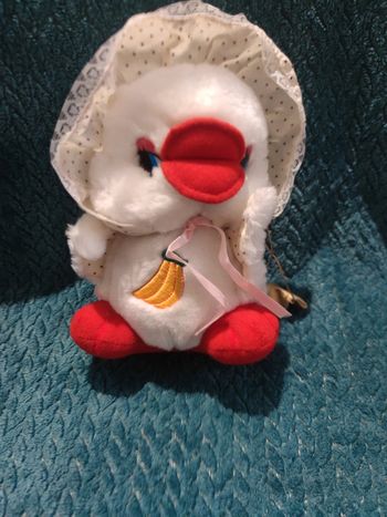 🌺 Peluche canard chapeau