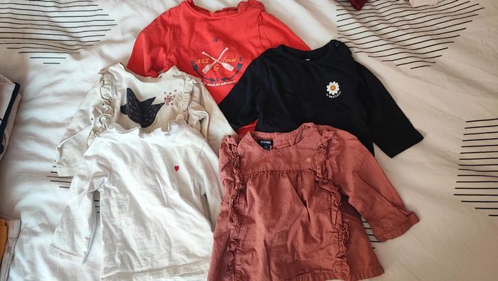 5 tee shirts manches longues