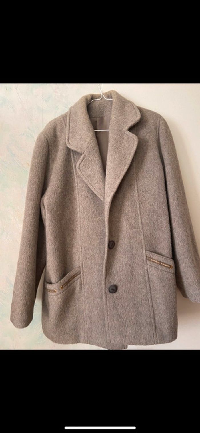 Manteau oversize en laine
