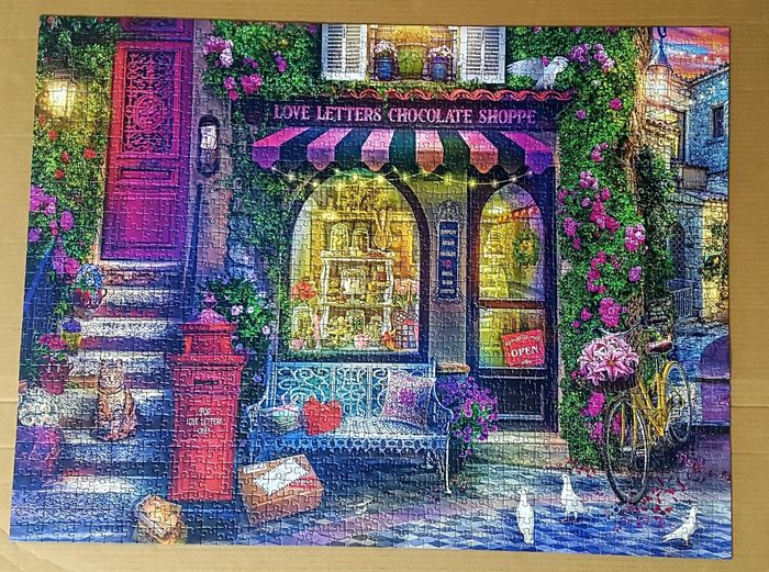 Puzzle 1500 pièces " La chocolaterie " complet - photo numéro 2