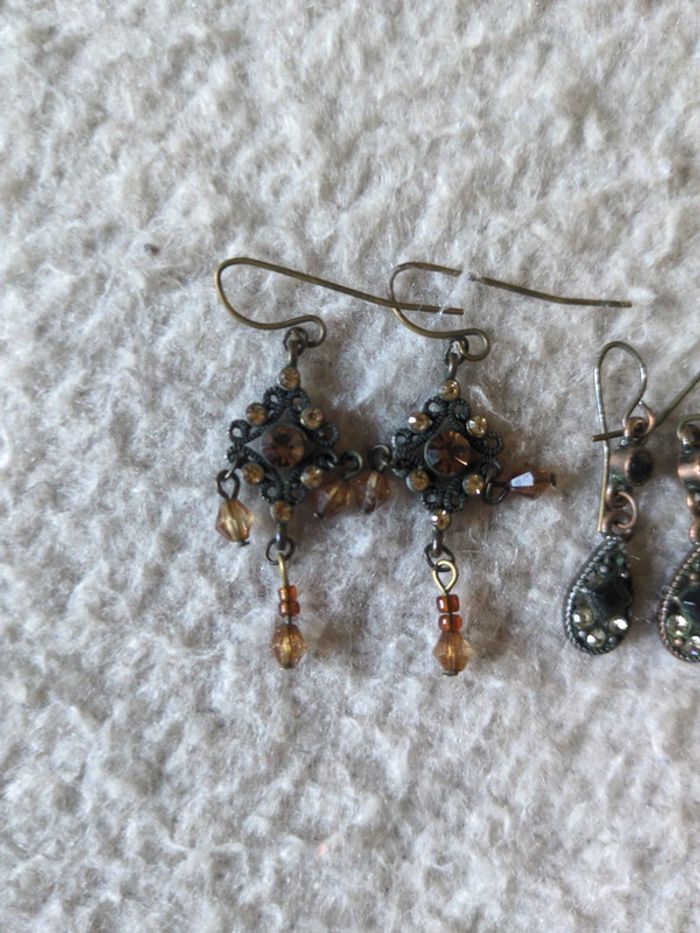 3 paires de boucles d'oreilles femme - photo numéro 2