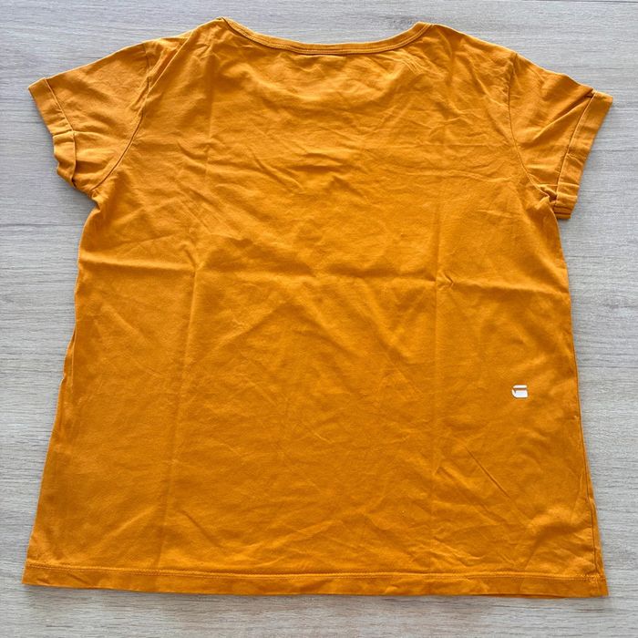 T-shirt G-star raw, jaune moutarde taille S, femmes - photo numéro 4