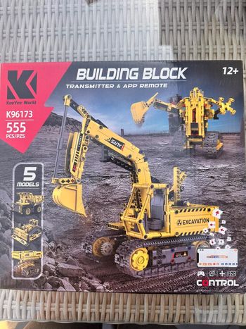 Jeu de Construction 5 en 1 – Engins de Chantier Télécommandés