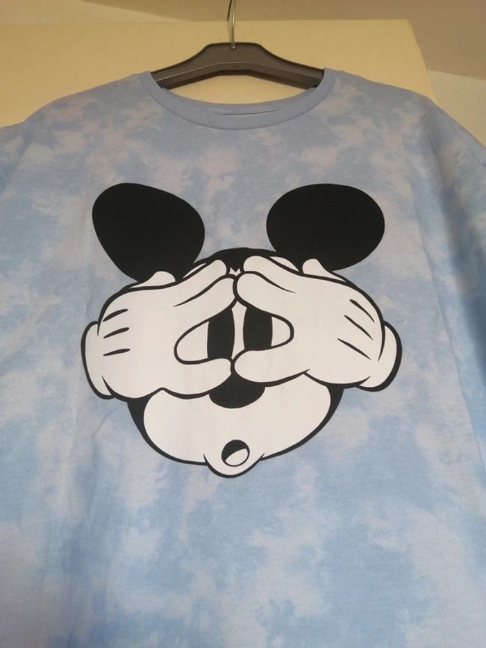 Tee shirt Disney Mikey couleur bleu ciel taille M - photo numéro 6
