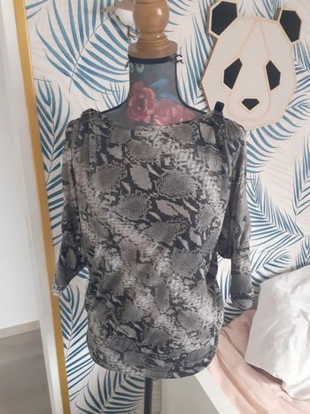 Blouse imprimé vintage 36 38