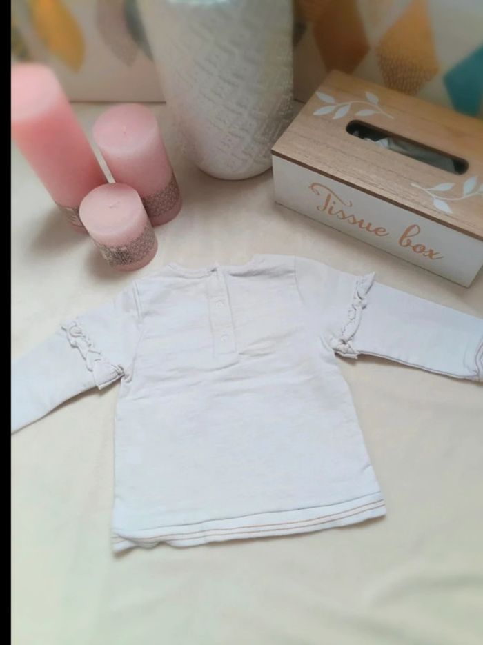 Tee-shirt manches longues Orchestra fille 6 mois - photo numéro 3