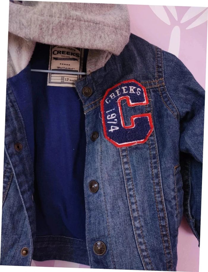 Veste en jean doublée 12 mois Creeks - photo numéro 3