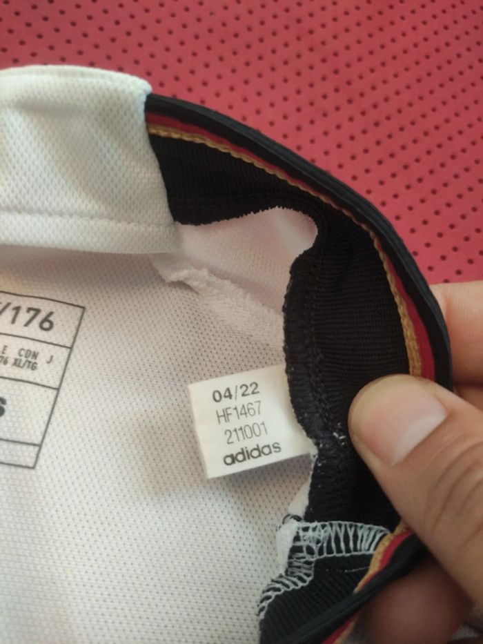 Maillot de foot Allemagne, Adidas Authentique Officiel taille enfant 15/16 ans - photo numéro 8