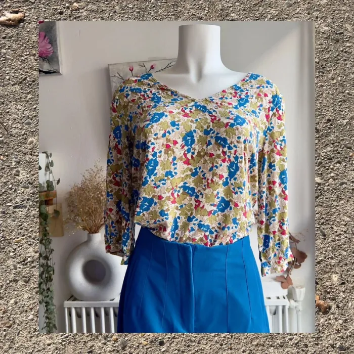 Blouse fleurie fluide femme 🌺