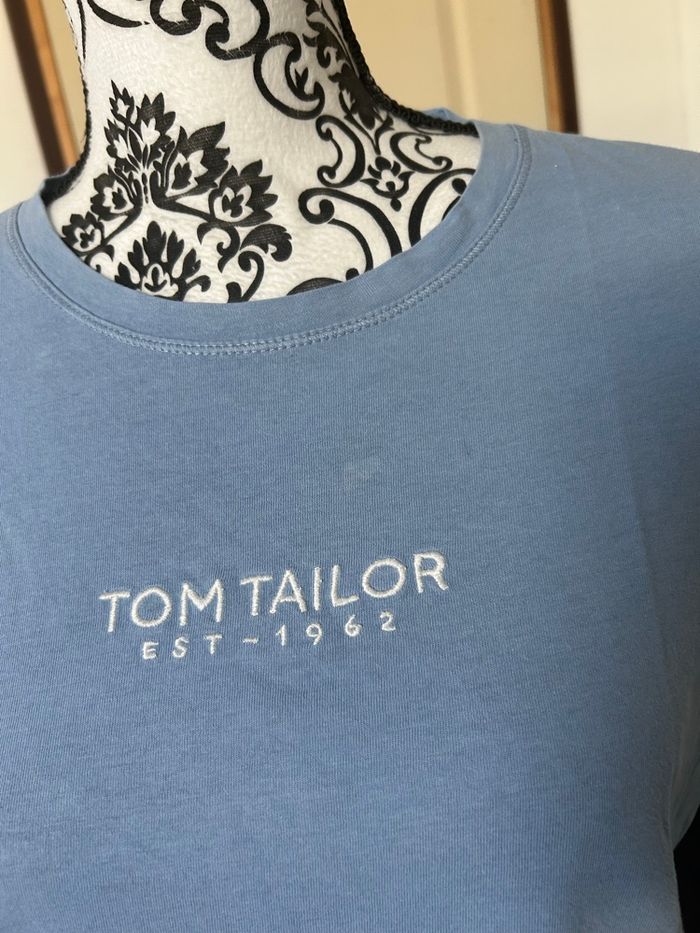 T-shirt Tom Tailor taille S bleu ciel - photo numéro 3