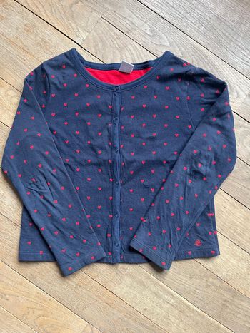 Gilet marine Petit Bateau 10 ans