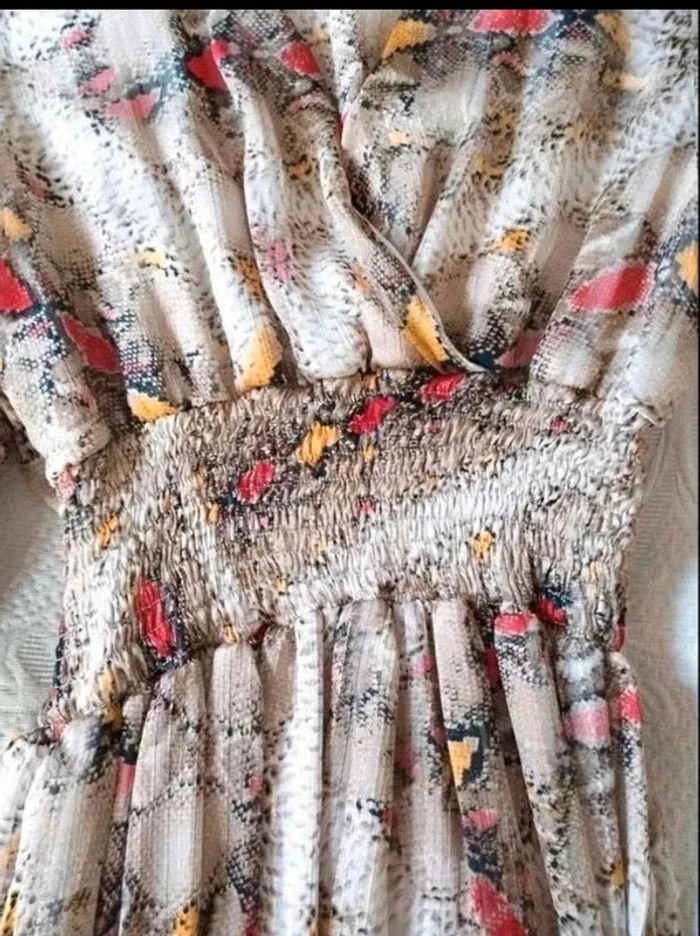 Robe longue  -  Made in  France  -  Motifs reptile  - Maëla  Paris  -  36  -  Parfait état - photo numéro 7