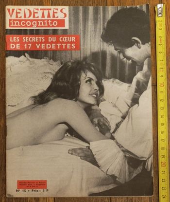 Rare magazine cinéma vintage Vedettes incognito Michèle Mercier Mireille Darc