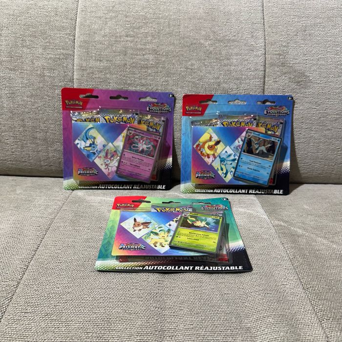 Artset Pokémon tripack évolutions prismatiques 8.5