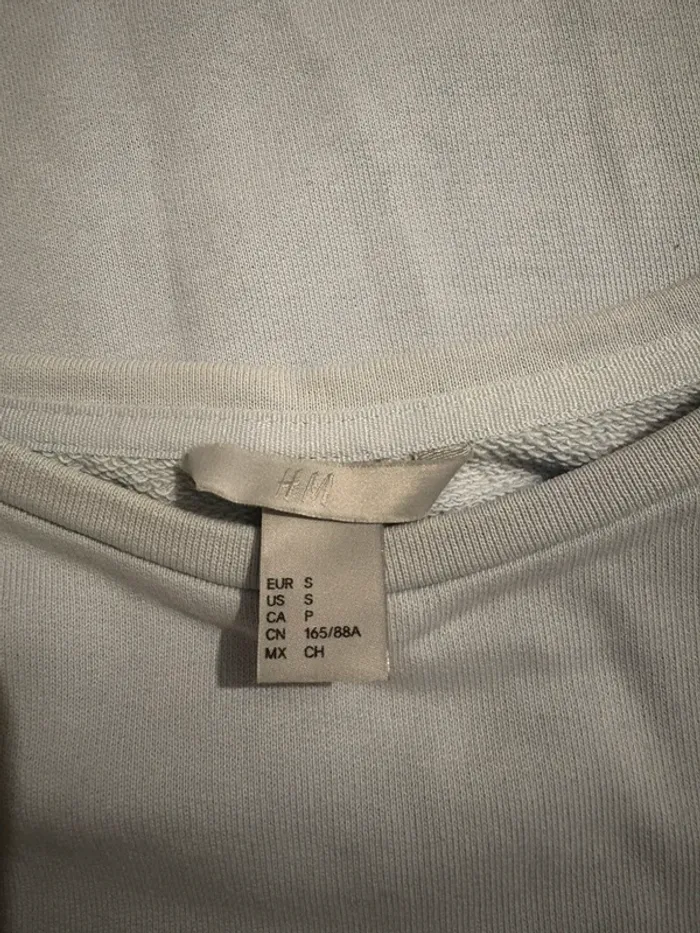 Pull H&M bleu clair manches bouffantes – Taille S - photo numéro 3