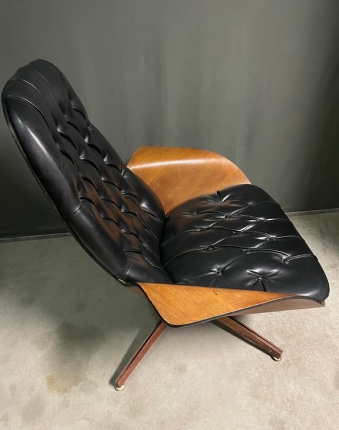 Chaise et Pouf Plycraft "Mr. Chair et Ottoman" - photo numéro 8