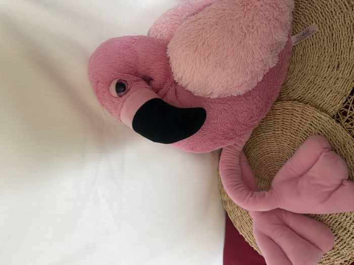 Grande peluche flamant rose - photo numéro 8
