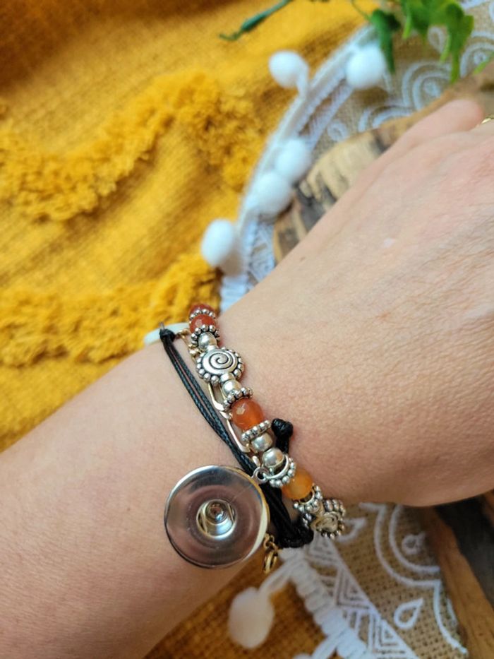 Ensemble bague et bracelet pour bouton pression - photo numéro 4