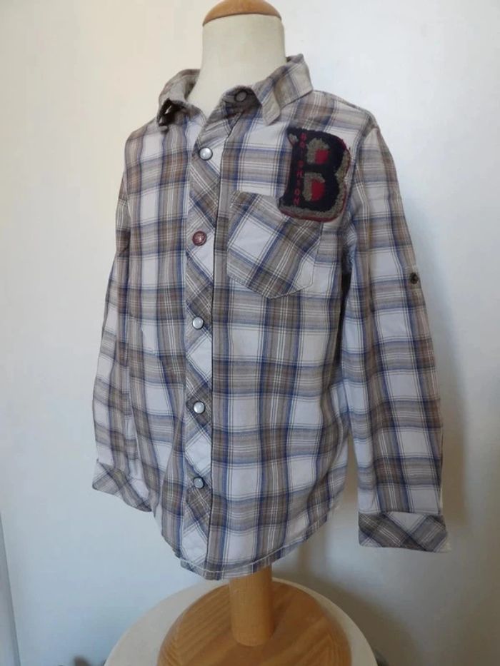 Chemise à carreaux - IKKS - 4 ans - photo numéro 4