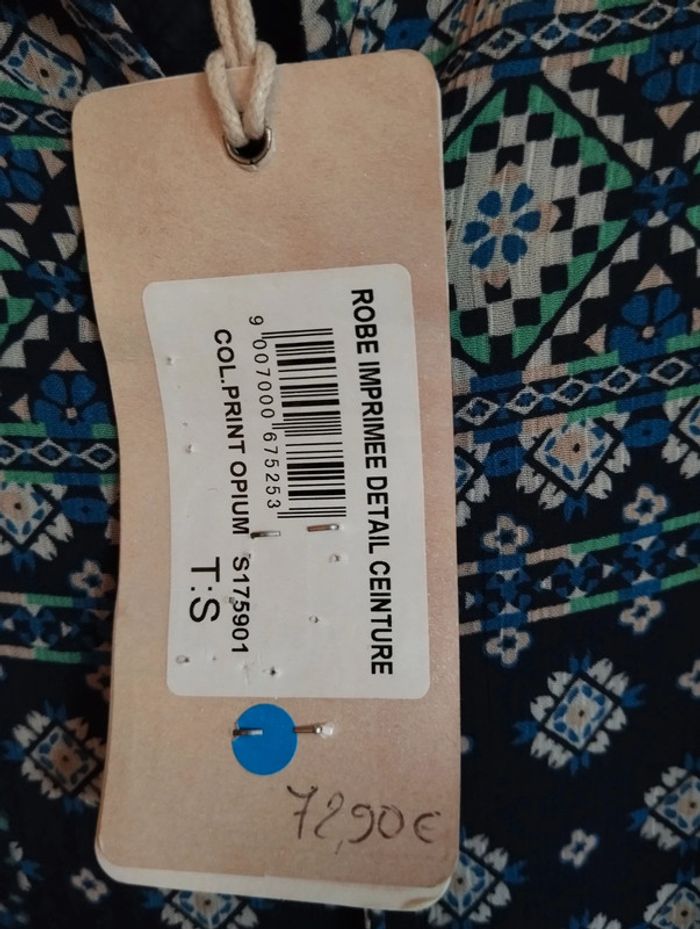 Neuve! Robe légère sans manches tons bleus LPB taille S - photo numéro 4