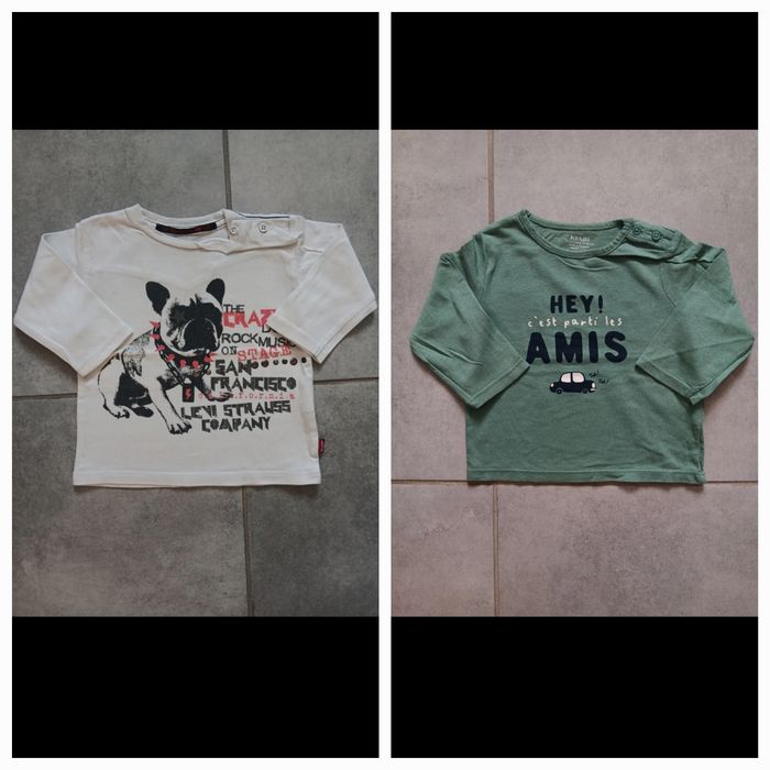Lot tee-shirts 6 mois - photo numéro 3