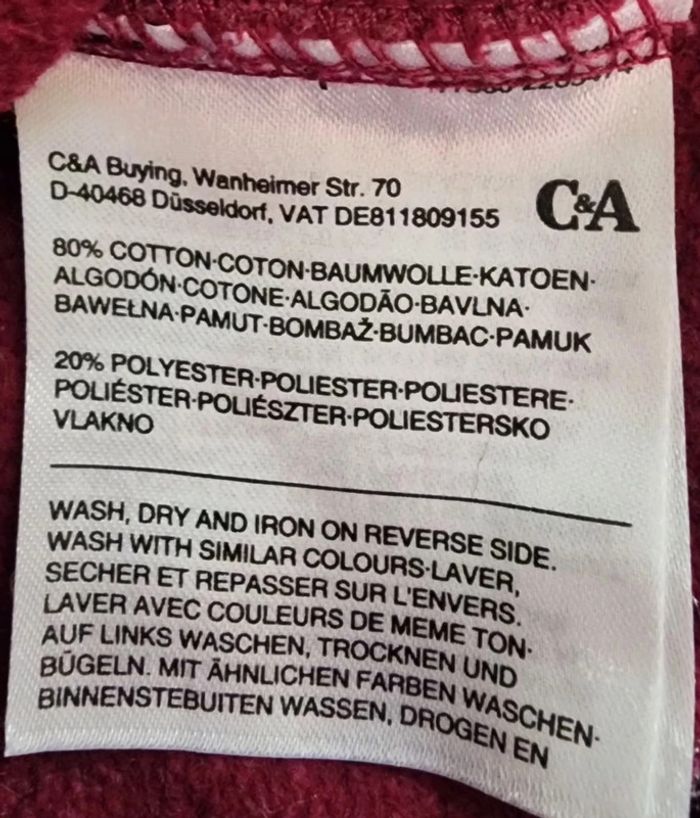 🌸Sweat Bordeau C&A Taille 34🌸 - photo numéro 6
