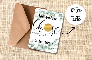 Carte à gratter annonce grossesse, mariage, demande témoin, parrain, marraine, annonce grossesse originale