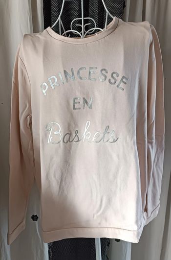 Sweat rose pale imprimé Cache Cache