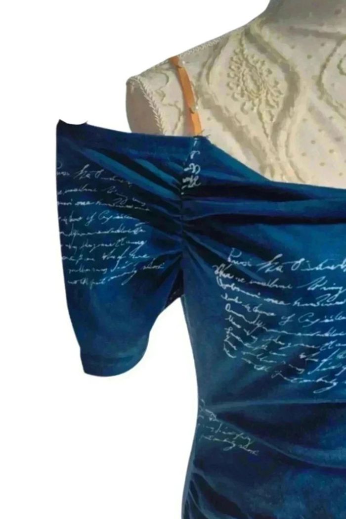 Robe courte d été bleu 🌹M🌹 - photo numéro 3
