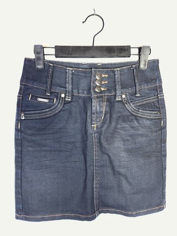 Jupe Courte en Jean Brut Morgan - Taille 34