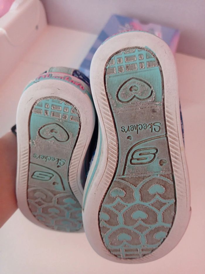 1€ Skechers basket fille strass lumineux pointure 23 - photo numéro 6