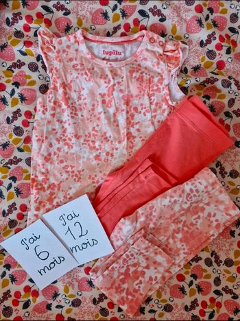 Ensemble tee shirt et leggings Lupilu