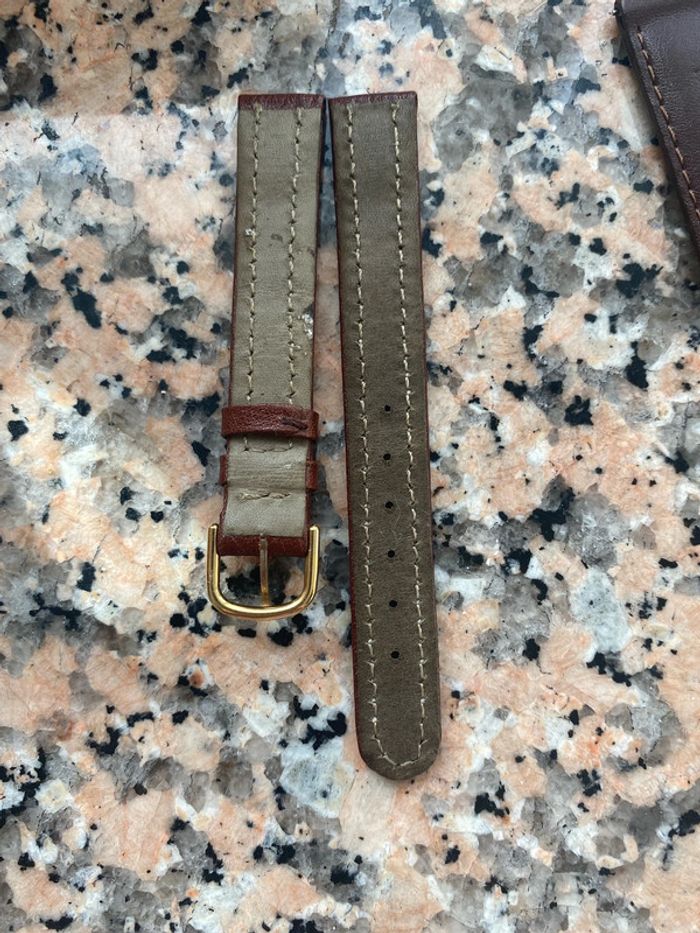 Bracelet cuir marron 12 mm - photo numéro 2