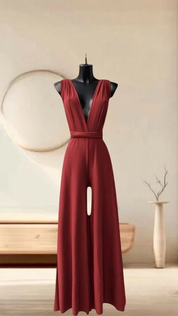 Combinaison pantalon plusieurs positions fabriquée en France bordeaux