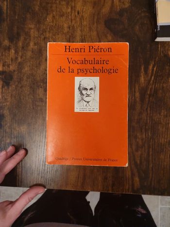 Livre : Vocabulaire de la Psychologie
