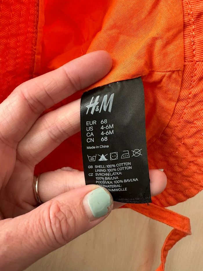 Chapeau h&m été 4-6 mois 68 cm - photo numéro 2