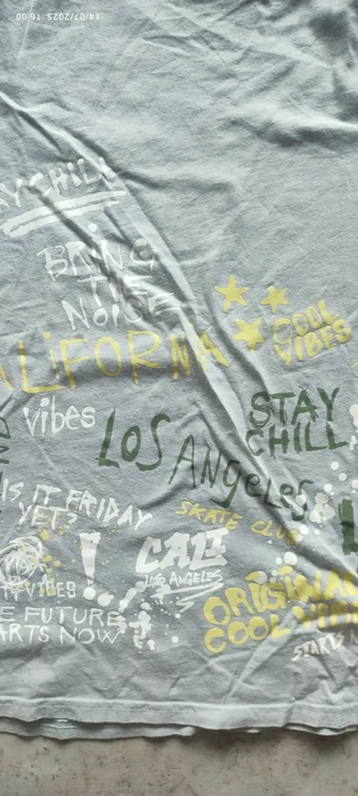 T shirt manches courtes garçon 10 12 ans - photo numéro 2