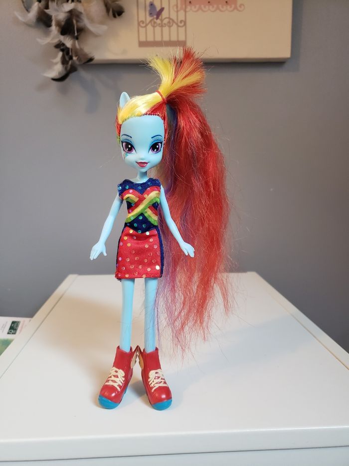 My little Pony - Equestria Girl - Rainbow Dash + deux poneys - photo numéro 3