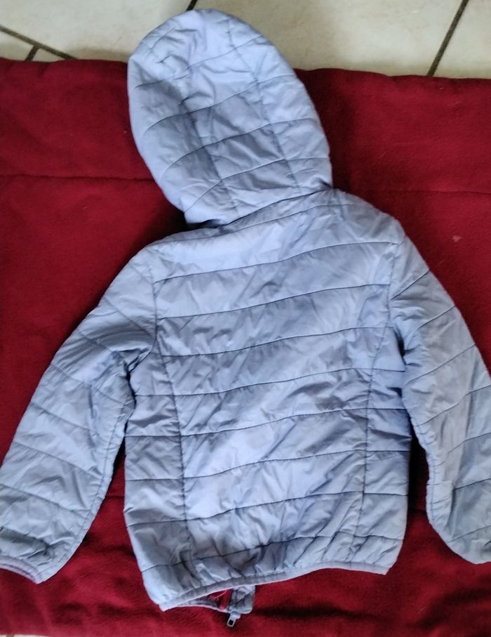 Blouson  à  capuche  , bleu  violet  ,poches  intérieure et extérieur  ,Tex  ,4 - 5 ans - photo numéro 5