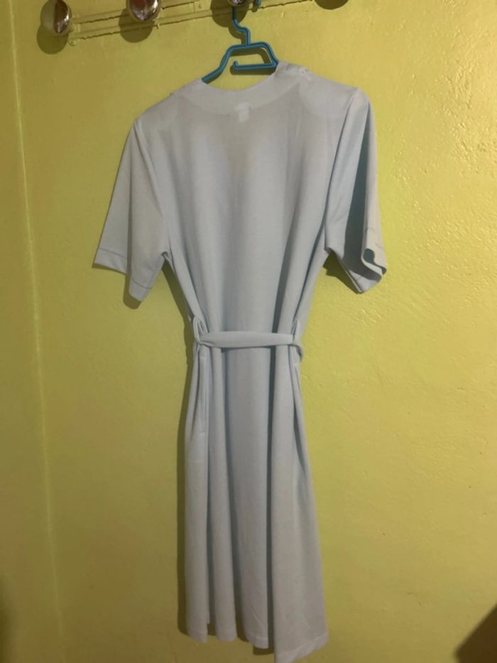 Robe vintage et kitsch bleu ciel matière polo 42 Arabesco - photo numéro 6