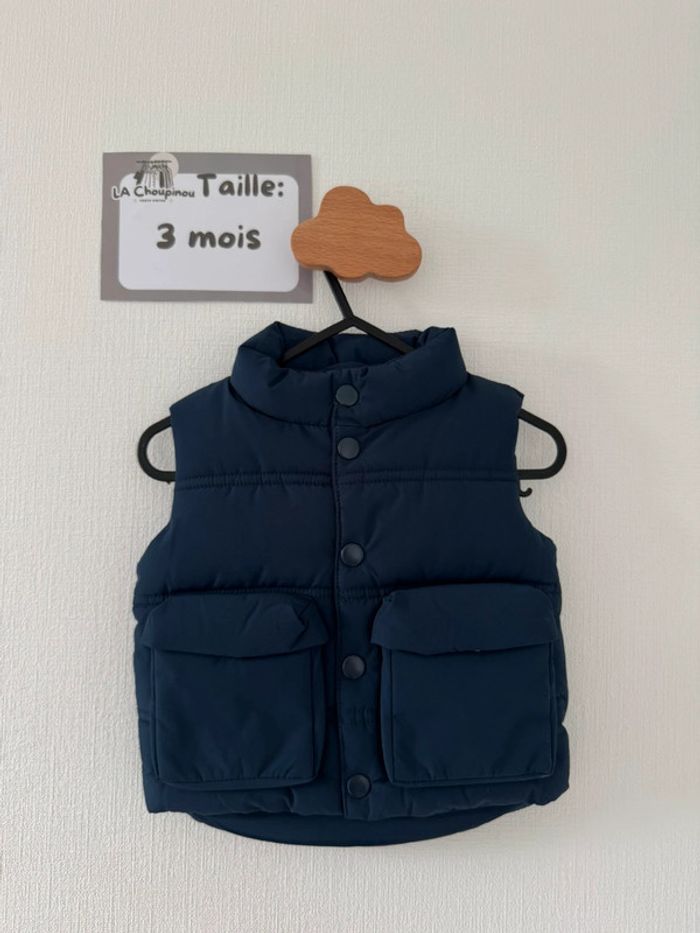 Doudoune sans manches - taille 3 mois 🌼